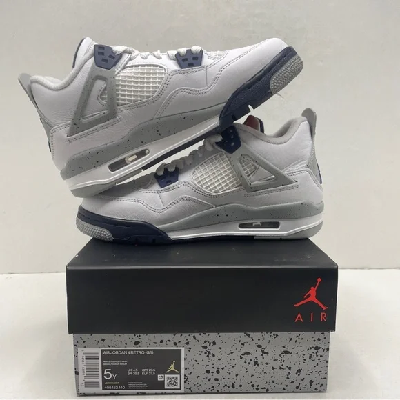 Nike Air Jordan 4 Retro GS “Midnight Navy” 2022 - Picture 3 of 4